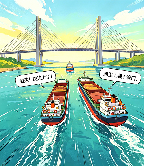 桥区水域违规追逐