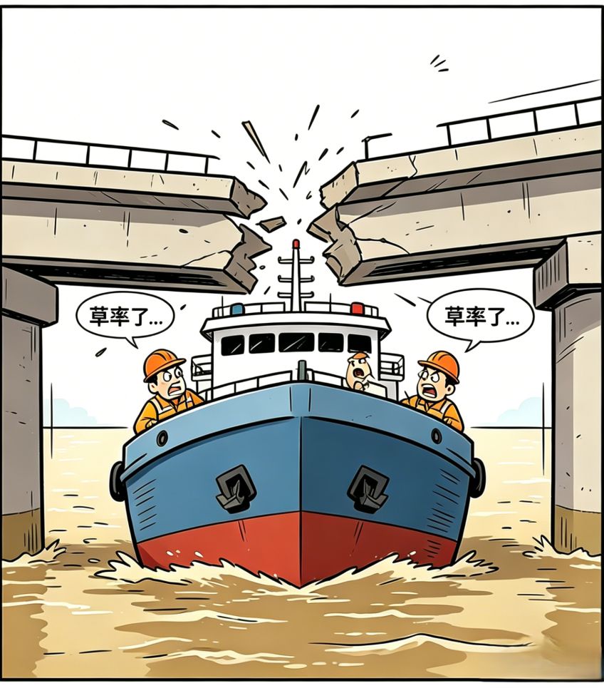 未核实净空高度导致撞桥